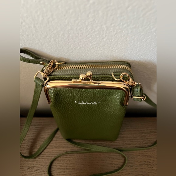 CARR KEN OLIVE GREEN CROSSBODY BAG - Picture 4 of 9